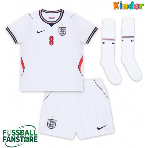 England Elliot Anderson #8 Replik Heimtrikot Kinder WM 2026 Kurzarm (+ Kurze Hosen)